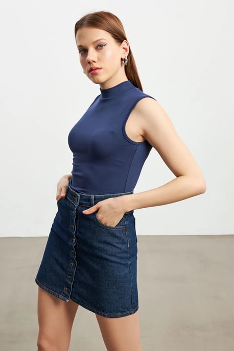 Bipantolon Pack de 2 bodies de mujer sin mangas con cuello alto medio - Image 5