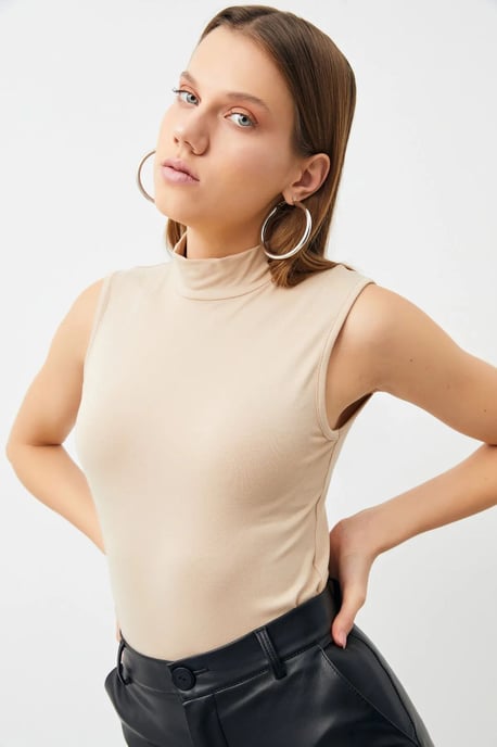 Bipantolon Pack de 2 bodis de mujer sin mangas con cuello alto medio - Image 3