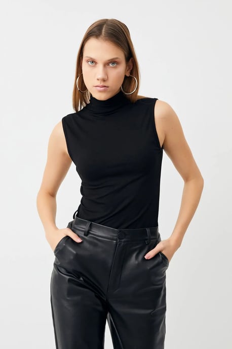 Bipantolon Pack de 2 bodies sin mangas de cuello alto medio para mujer - Image 2