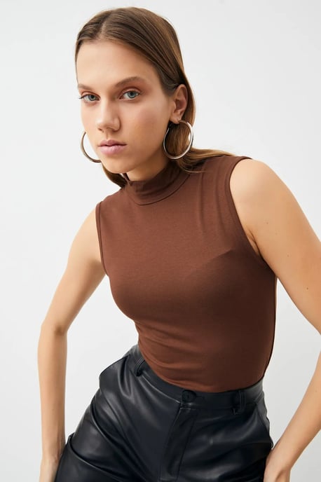 Bipantolon Pack de 2 bodis de mujer sin mangas con cuello alto medio - Image 6