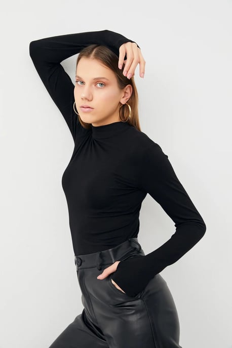 Bipantolon Pack de 3 bodis de mujer de corte slim con cuello alto bajo - Image 4