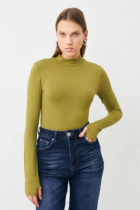 Bipantolon Pack de 3 bodis de mujer de corte slim con medio cuello vuelto - Image 2