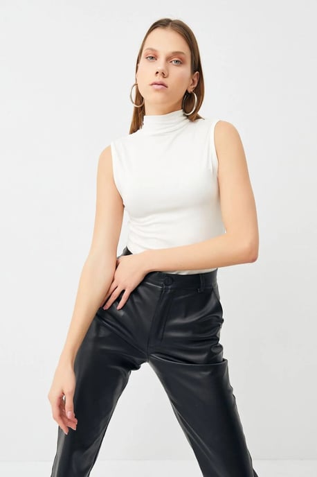 Pack de 2 bodies de mujer sin mangas con medio cuello alto - Image 6