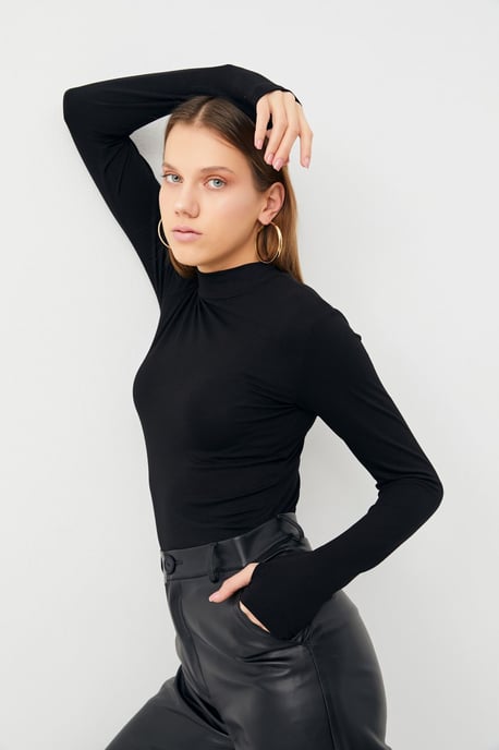 Bipantolon Pack de 2 bodis de mujer con abertura y medio cuello alto - Image 2