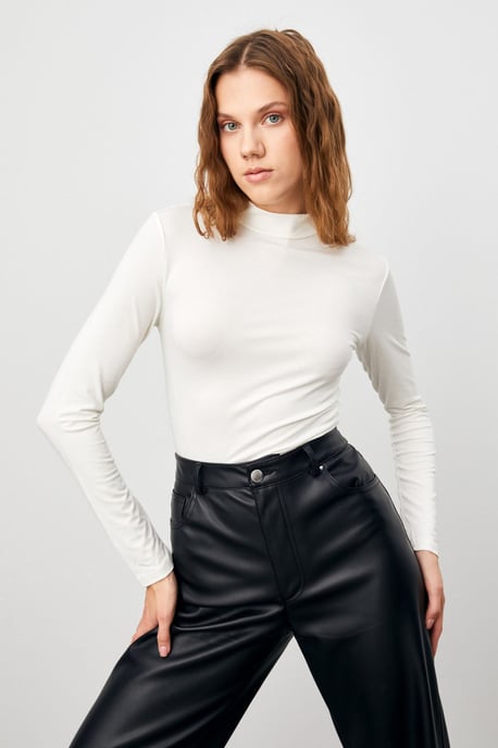 Bipantolon Pack de 4 bodis de cuello alto de mujer de corte slim - Image 3