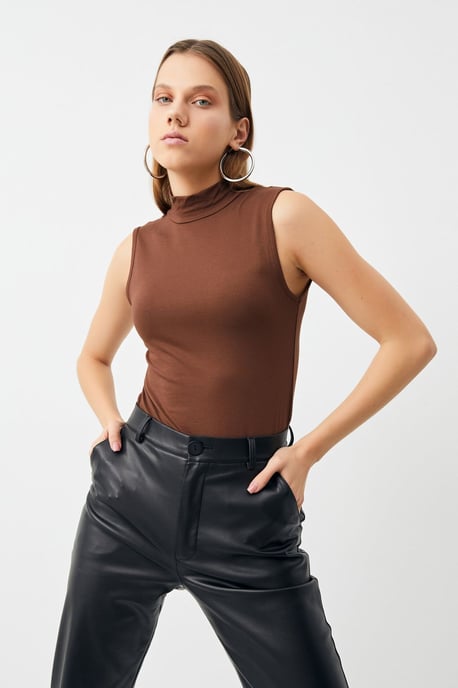 Bipantolon Pack de 2 bodis de mujer sin mangas con medio cuello alto - Image 5