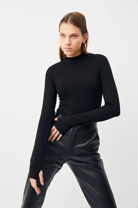 Bipantolon Pack de 3 bodies de mujer de corte slim con medio cuello alto - Image 2