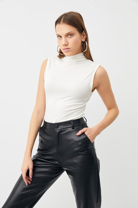 Bipantolon Pack de 2 bodies de mujer sin mangas con medio cuello vuelto - Image 2