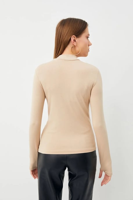 Pack de 2 bodies de mujer con abertura y cuello alto medio - Image 3