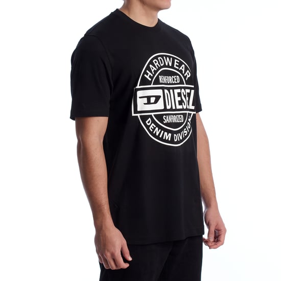 Camiseta Negra Con Caviar Y Logotipo De Diesel Circle Hardware - Image 3