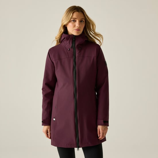 Regatta Chaqueta Denbury 3 en 1 para mujer (Fig/Powder Lilac) - Image 3