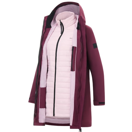 Regatta Chaqueta Denbury 3 en 1 para mujer (Fig/Powder Lilac) - Image 5