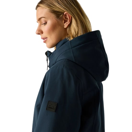 Regatta Chaqueta impermeable acolchada para mujer Marrón (Azul marino/Skyway) - Image 4