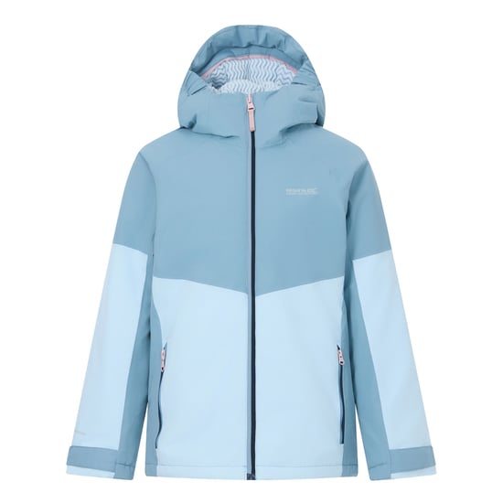 Regatta Chaqueta impermeable forrada Hillain para niños (Azul apagado/Skyway) - Image 2