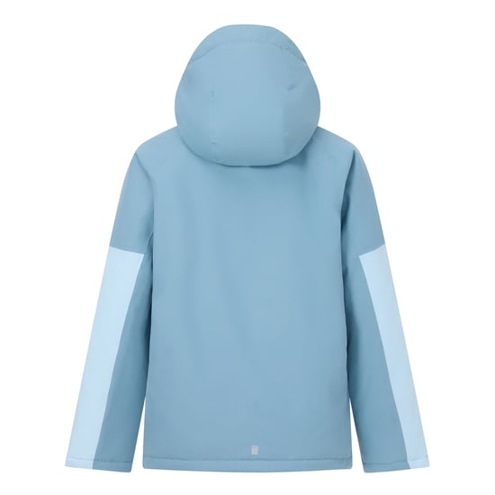 Regatta Chaqueta impermeable forrada Hillain para niños (Azul apagado/Skyway) - Image 3