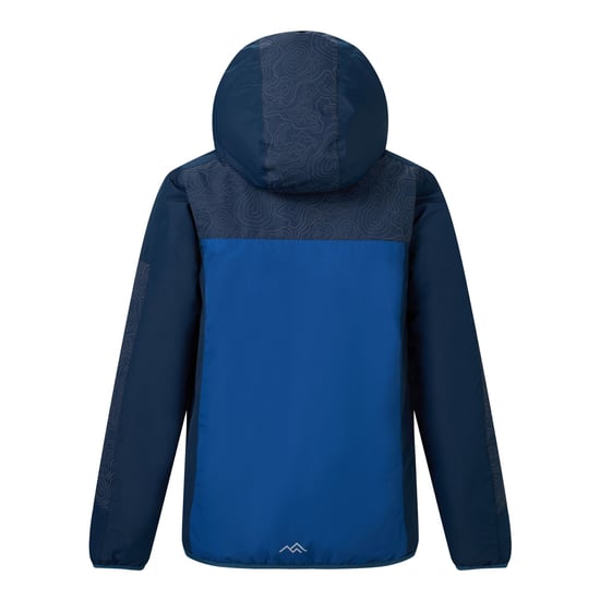 Regatta Chaqueta impermeable acolchada reflectante para niños Illuma (Azul marino/Azul aviador) - Image 3