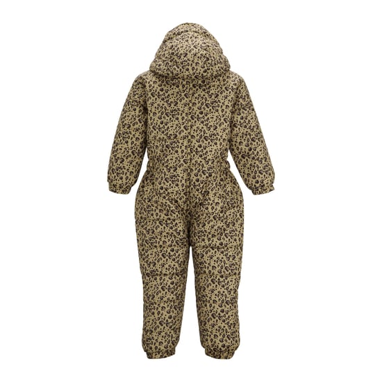 Regatta Mono acolchado impermeable para niños Penrose con corazones y estampado de leopardo (Beige/Marrón oscuro/Violeta) - Image 3
