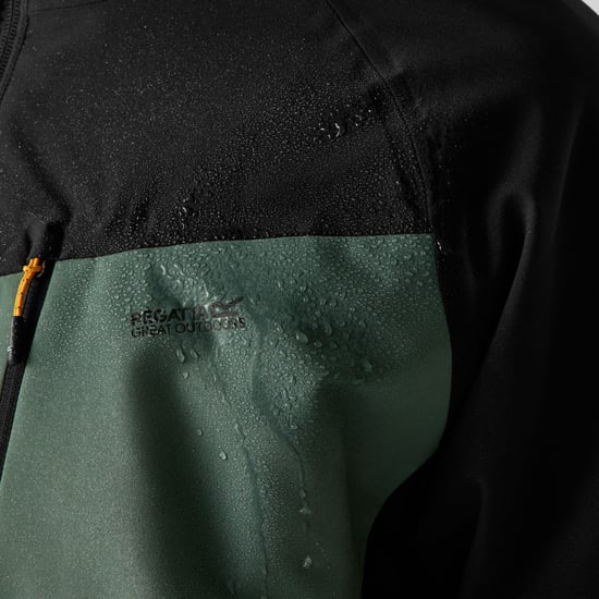 Regatta Chaqueta de hombre Wentwood 3 en 1 (verde bosque oscuro/negro) - Image 3