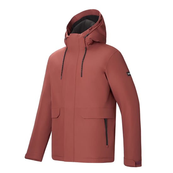 Regatta Chaqueta impermeable acolchada para hombre Sterlings (Cereza oscuro/Negro) - Image 3