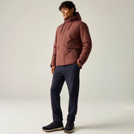 Regatta Chaqueta impermeable acolchada para hombre Sterlings (Cereza oscuro/Negro) - Image 6