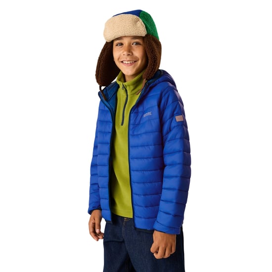 Regatta Chaqueta acolchada con capucha para niños Marizion (azul Olympian/azul Aviator) - Image 2