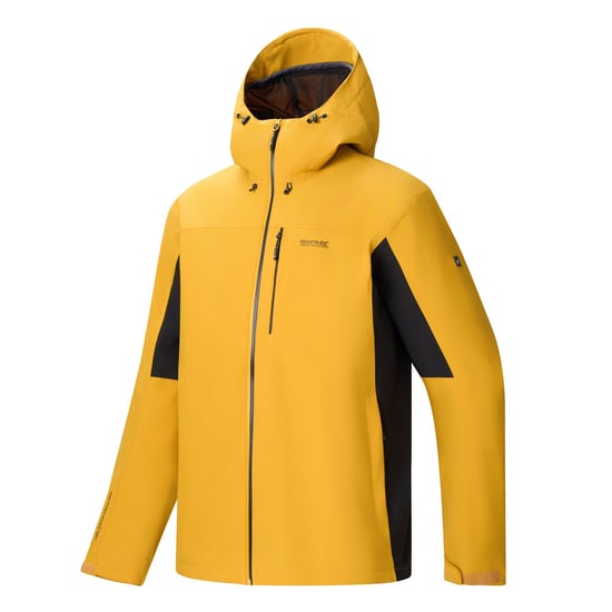 Regatta Chaqueta impermeable para hombre Birchdale II (Mustard Seed/Black) - Image 3