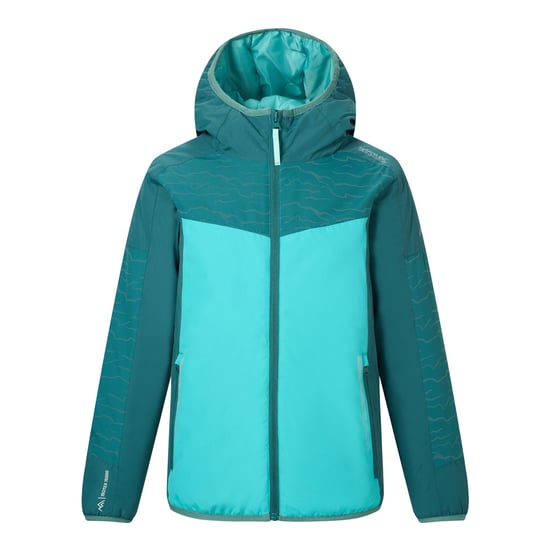 Regatta Chaqueta impermeable aislante reflectante para niños (Mediterranea/Turquoise) - Image 2