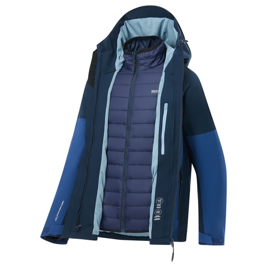 Regatta Chaqueta de hombre Wentwood 3 en 1 (Azul Aviator/Azul marino) - Image 5