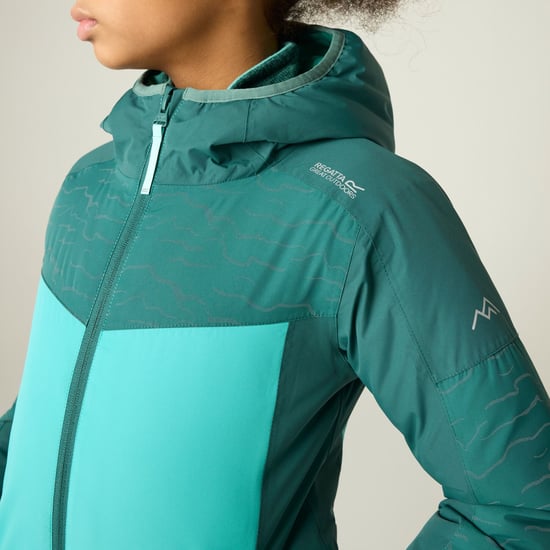 Regatta Chaqueta impermeable aislante reflectante para niños (Mediterranea/Turquoise) - Image 5