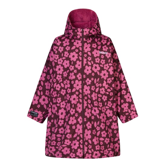 Regatta Bata impermeable floral para niños (Violet Fig) - Image 1