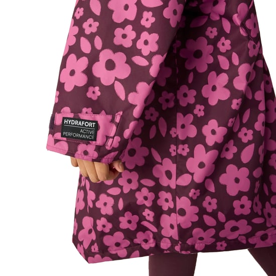 Regatta Bata impermeable floral para niños (Violet Fig) - Image 3