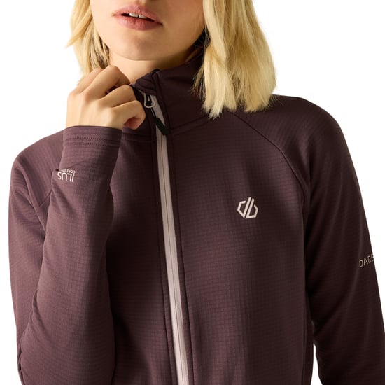 Dare 2B Lowline Core Stretch Capa intermedia de mujer con cremallera completa (Huckleberry) - Image 5