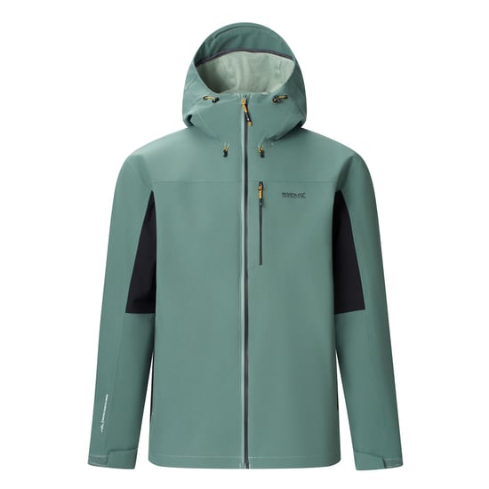 Regatta Birchdale II Chaqueta impermeable de hombre (Verde bosque oscuro/Negro) - Image 1