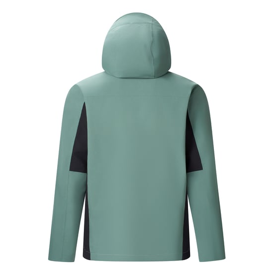 Regatta Birchdale II Chaqueta impermeable de hombre (Verde bosque oscuro/Negro) - Image 2