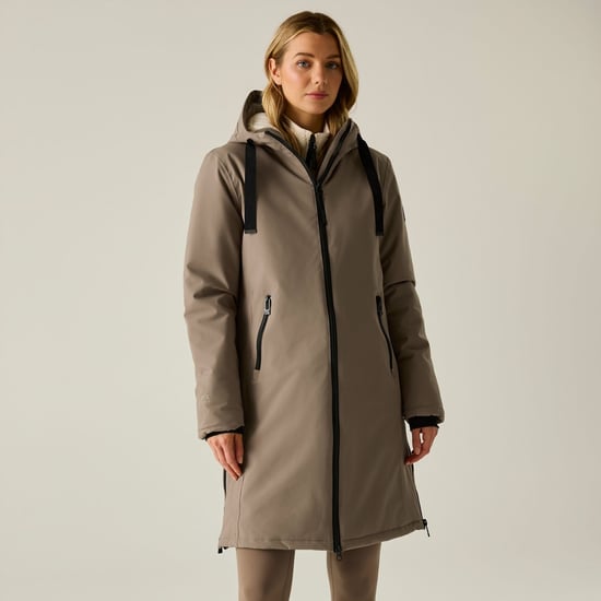Regatta Chaqueta impermeable acolchada para mujer (Moca/Marfil claro) - Image 6