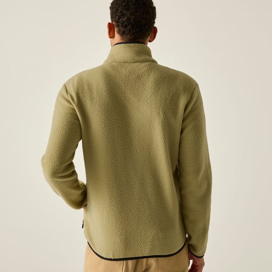 Regatta Chaqueta de forro polar Borg Frankie para hombre (beige desierto/negro) - Image 3