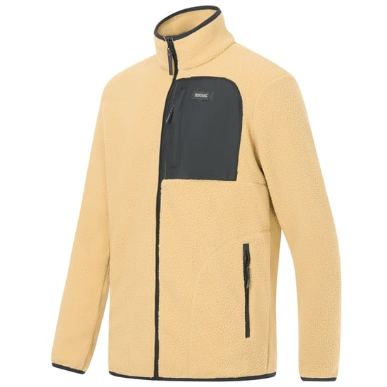 Regatta Chaqueta de forro polar Borg Frankie para hombre (beige desierto/negro) - Image 4