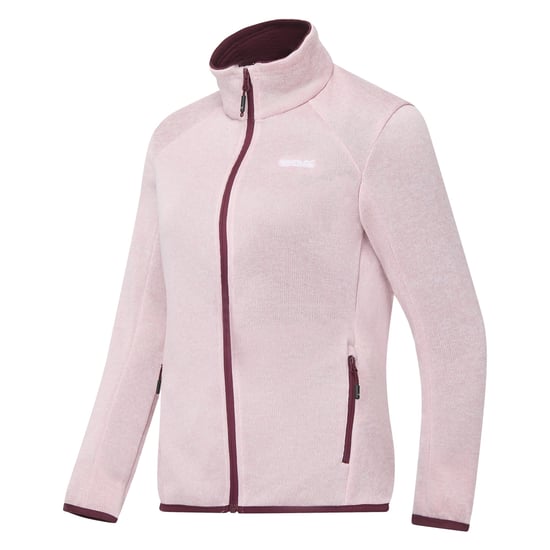 Regatta Chaqueta de forro polar Newhill de mujer con cremallera completa (Pink Haze/Fig) - Image 3