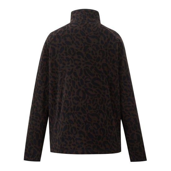 Dare 2B Top de forro polar para mujer con estampado de leopardo (Hot Fudge) - Image 2