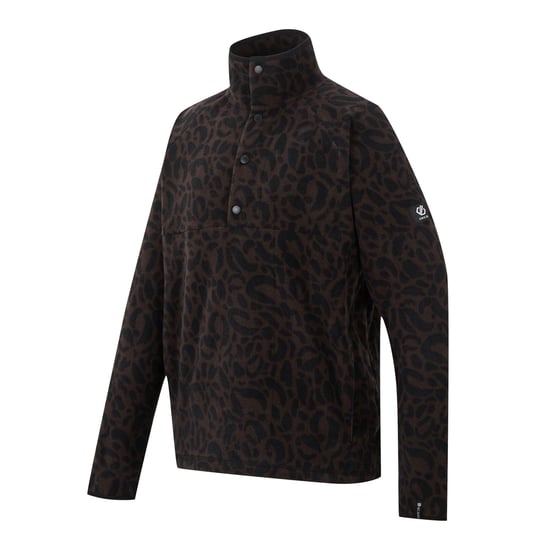 Dare 2B Top de forro polar para mujer con estampado de leopardo (Hot Fudge) - Image 3