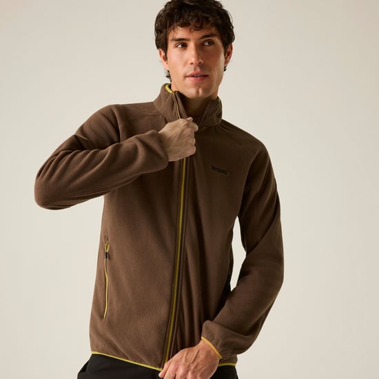 Regatta Chaqueta de forro polar Hadfield con cremallera completa para hombre (Coffee Grounds) - Image 6