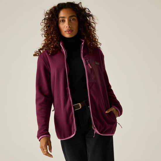 Regatta Forro polar Frankie de mujer con cremallera completa (Fig/Violet) - Image 1