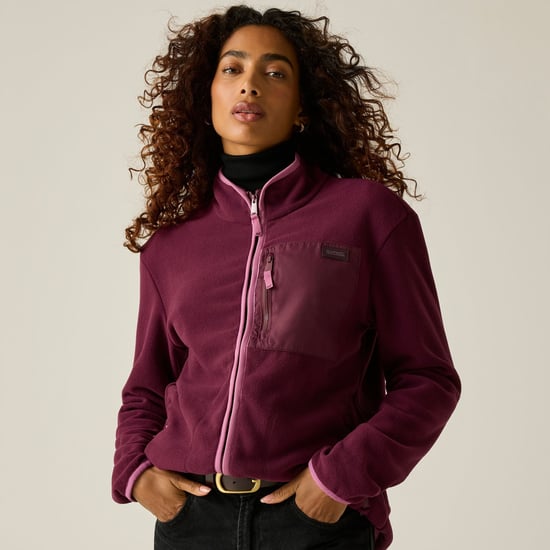 Regatta Forro polar Frankie de mujer con cremallera completa (Fig/Violet) - Image 5