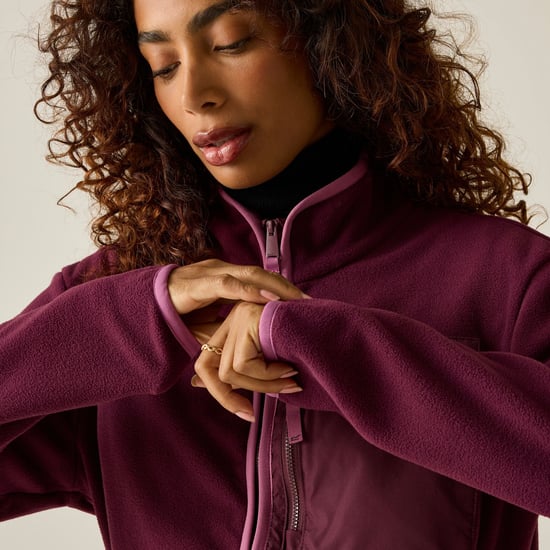 Regatta Forro polar Frankie de mujer con cremallera completa (Fig/Violet) - Image 6