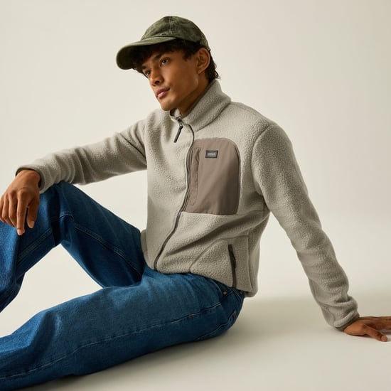 Regatta Chaqueta de forro polar Borg Frankie para hombre (Abbeystone/Smokey Olive) - Image 1