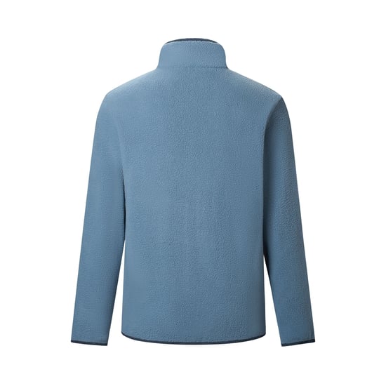 Regatta Chaqueta de forro polar de borreguito Frankie Colour Block para hombre (Grey Mirage/Navy) - Image 3