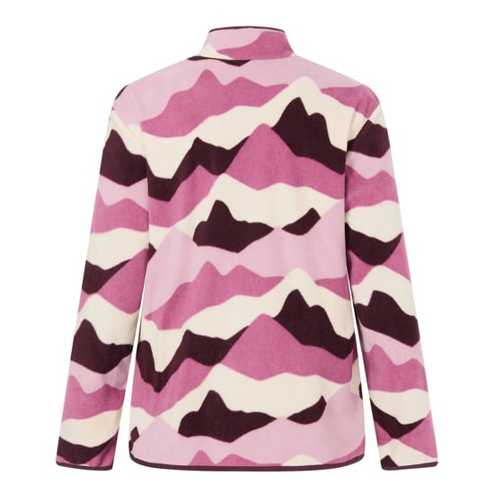 Regatta Frankie Chaqueta de forro polar de montaña para mujer/dama con cremallera completa (Rosa claro/Burdeos intenso/Blanco roto) - Image 3