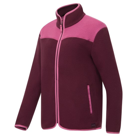 Regatta Frankie Chaqueta de forro polar Borg de mujer con cremallera completa (Fig Violet) - Image 4