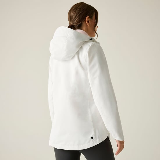 Regatta Chaqueta impermeable Hamara IV para mujer (blanco cebada/beige) - Image 5
