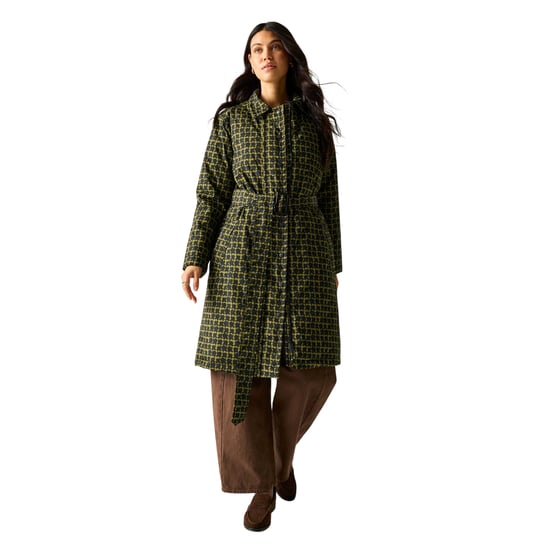 Regatta Mackintosh impermeable para mujer Orla Eclipse (negro/oliva) - Image 2